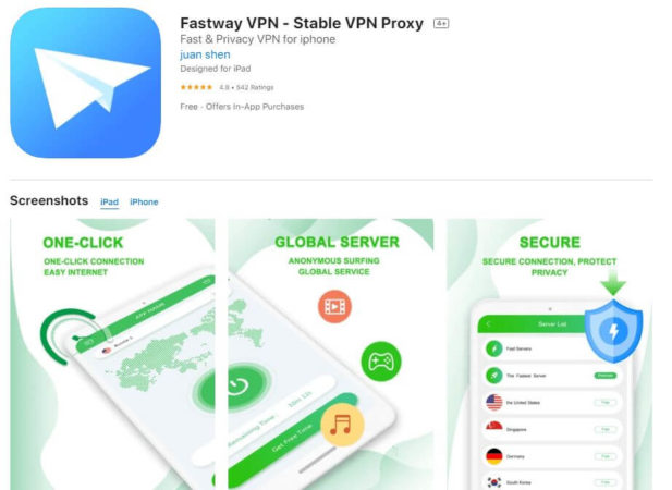 PUBG iOS VPN app