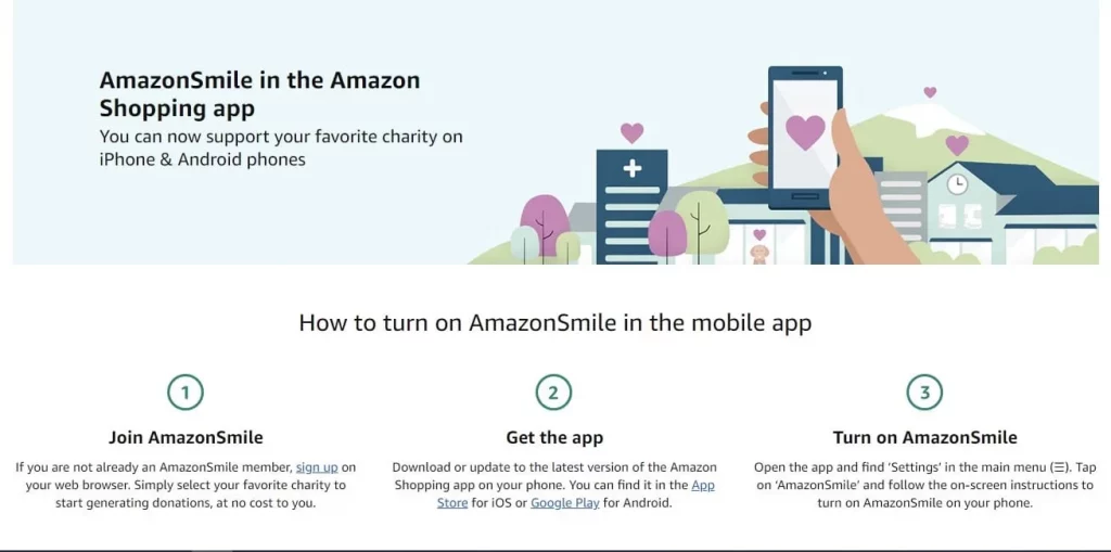 sign up for AmazonSmile