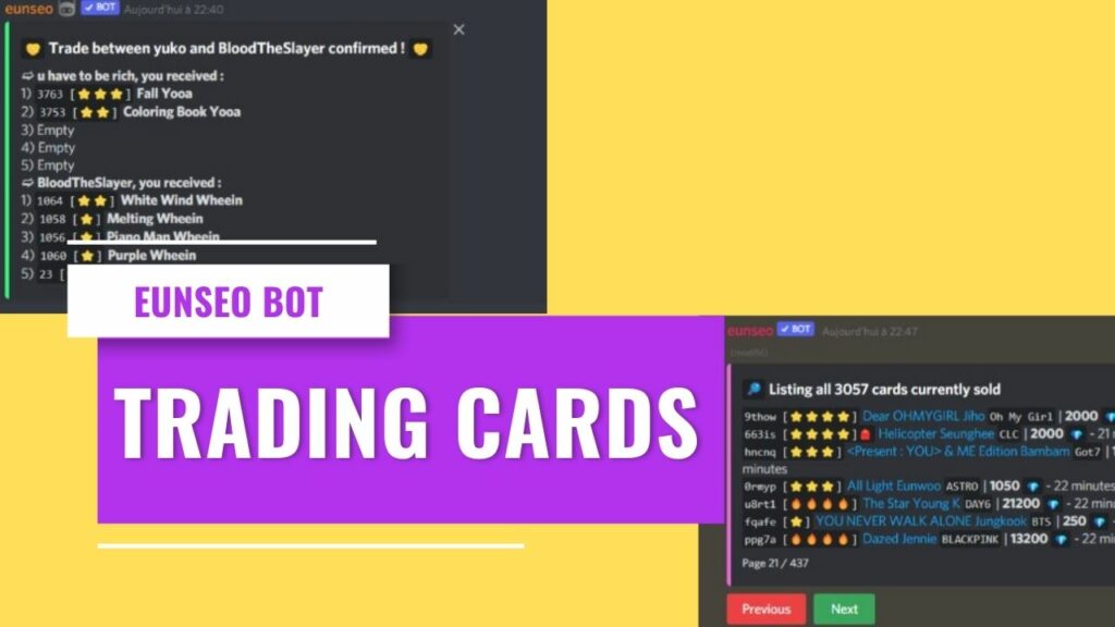 eunseo bot trading cards