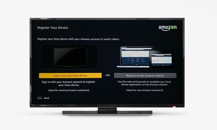 how to register amazon mytv