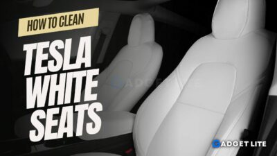 how to clean tesla white seats
