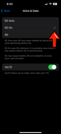 T-Mobile edge network setting